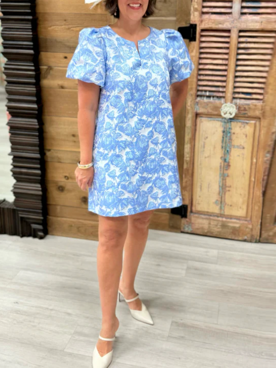 Chic Tapestry Floral Dress