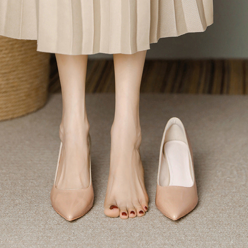Pointed Toe Chunky Heels
