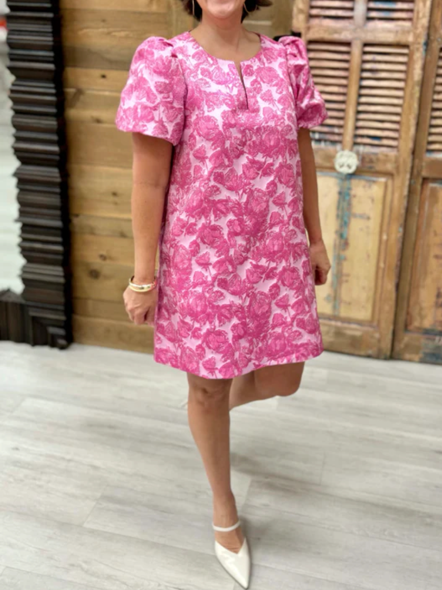 Chic Tapestry Floral Dress