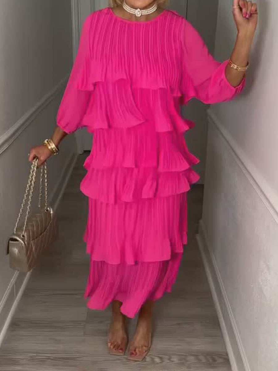 (⏰Last Day Promotion $15 OFF) Ruffled Elegant Maxi Dress