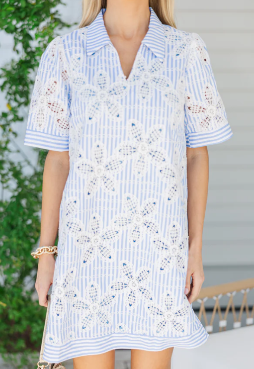 Hollow Print Dress