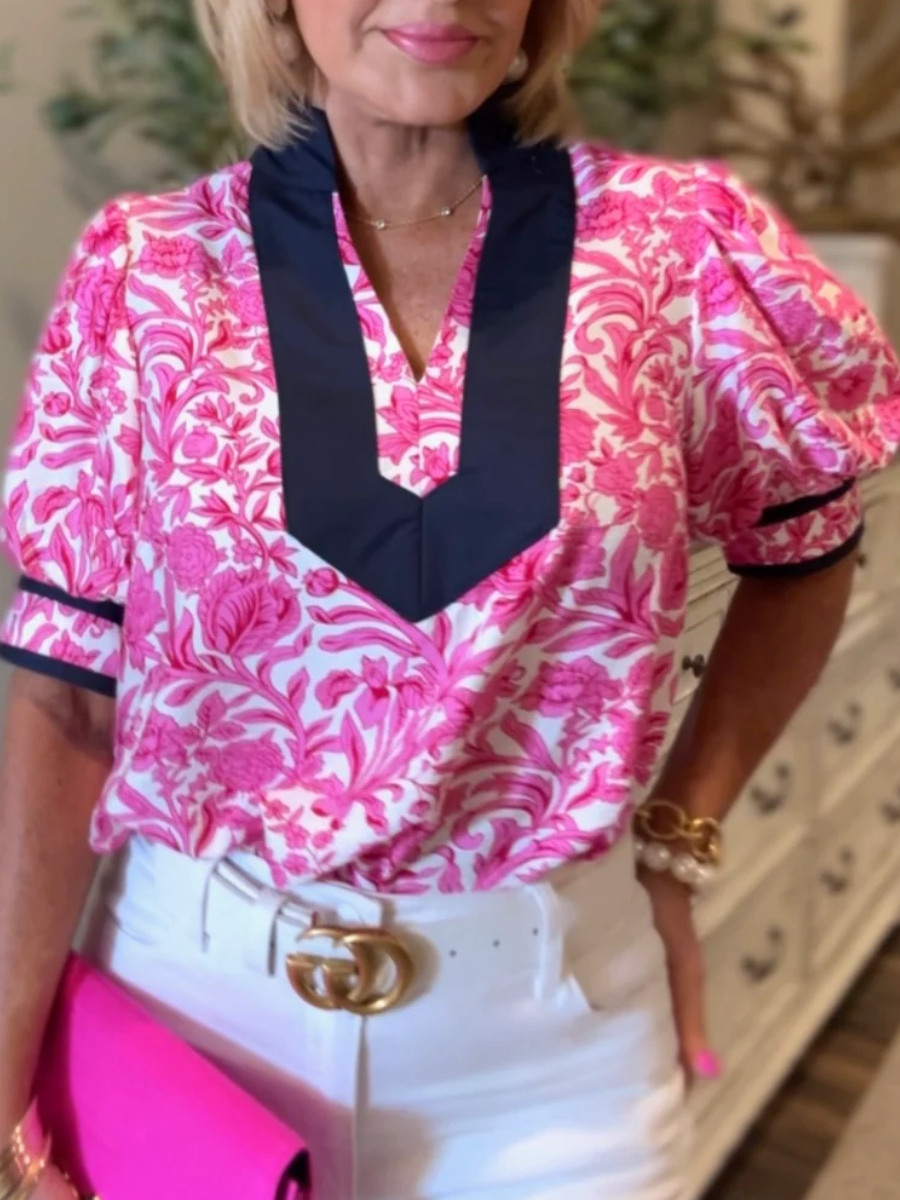 Floral Short Sleeve Top