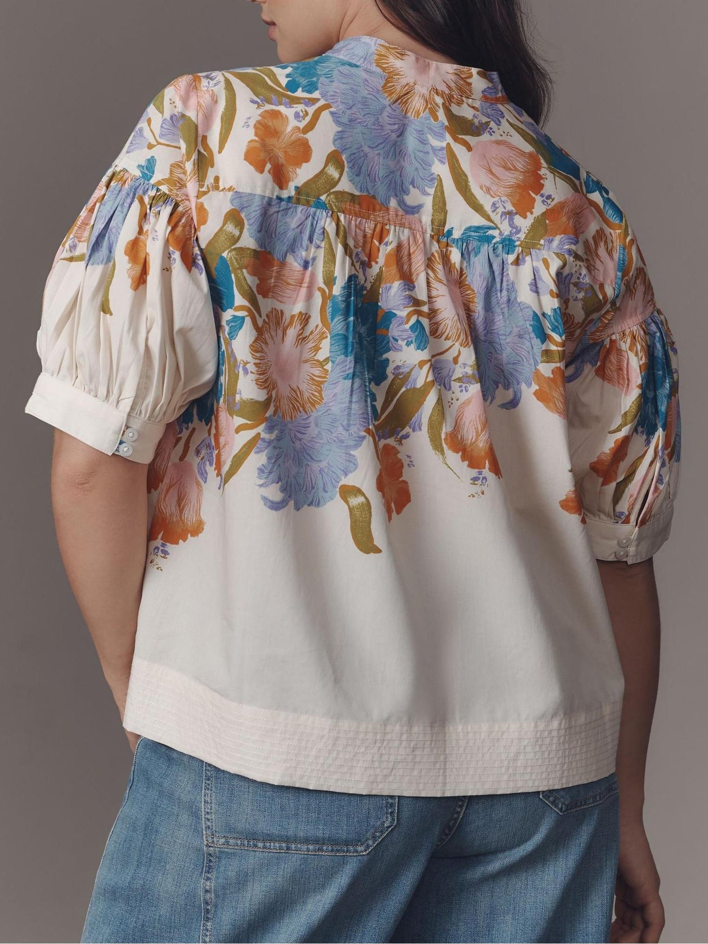 V-neck Floral Short Sleeve
