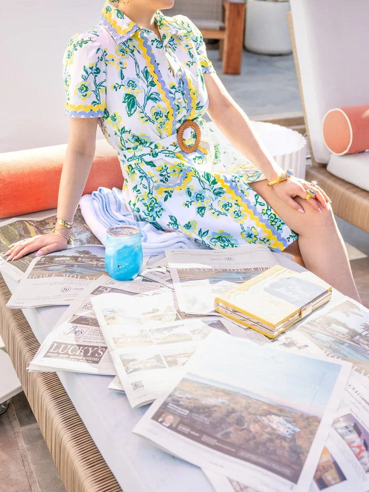 Floral Belted Shirt Dress
