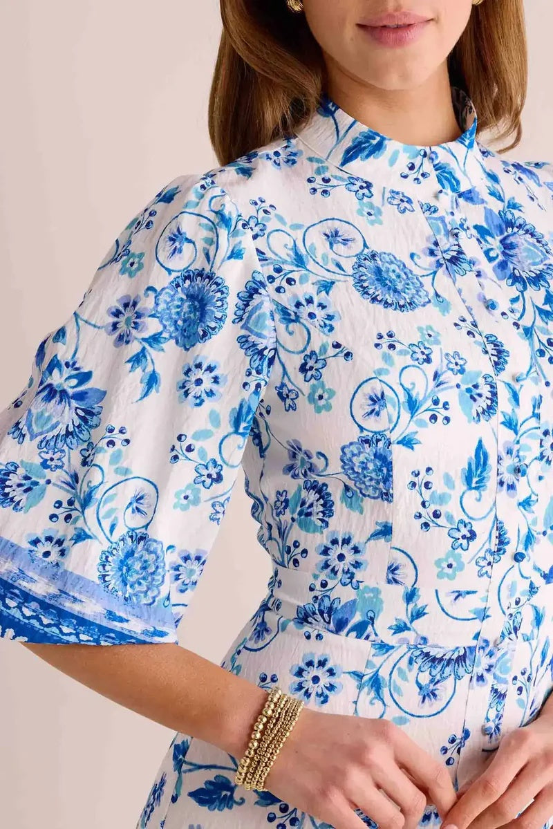 Floral Print Ruffle Dress