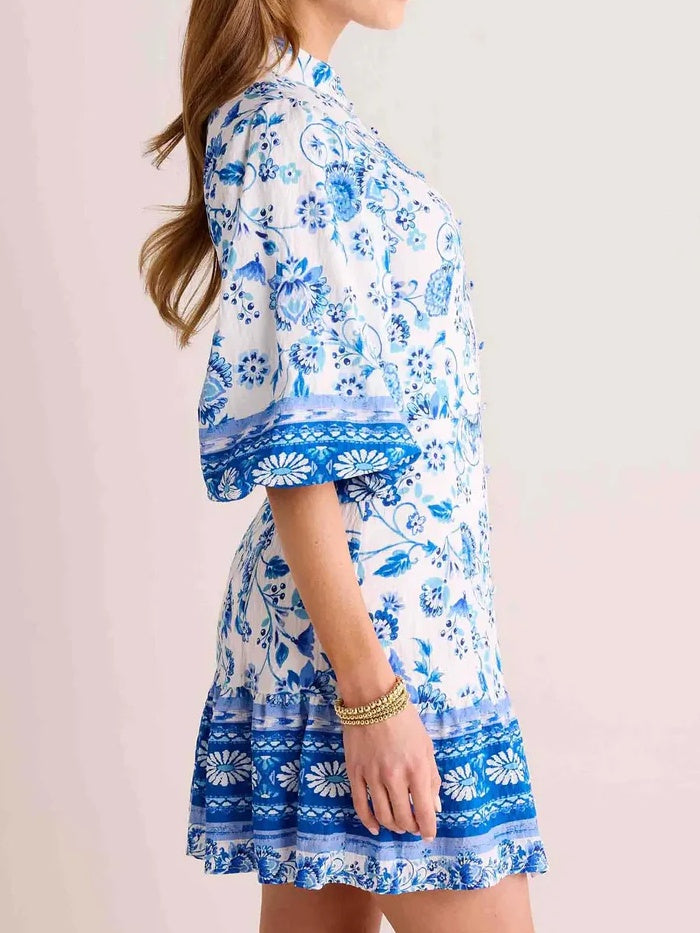 Floral Print Ruffle Dress