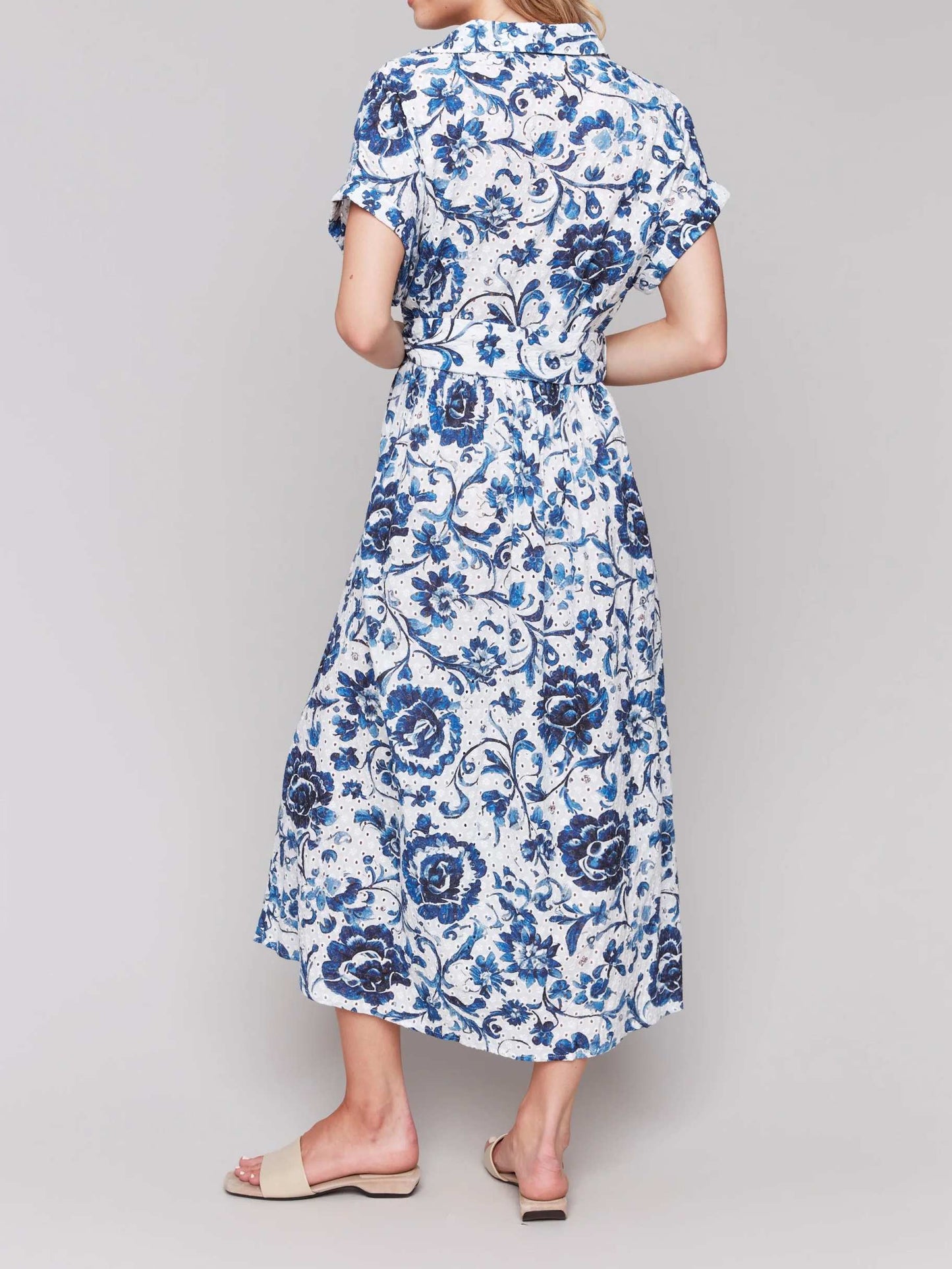 Floral Print Cotton Maxi Dress