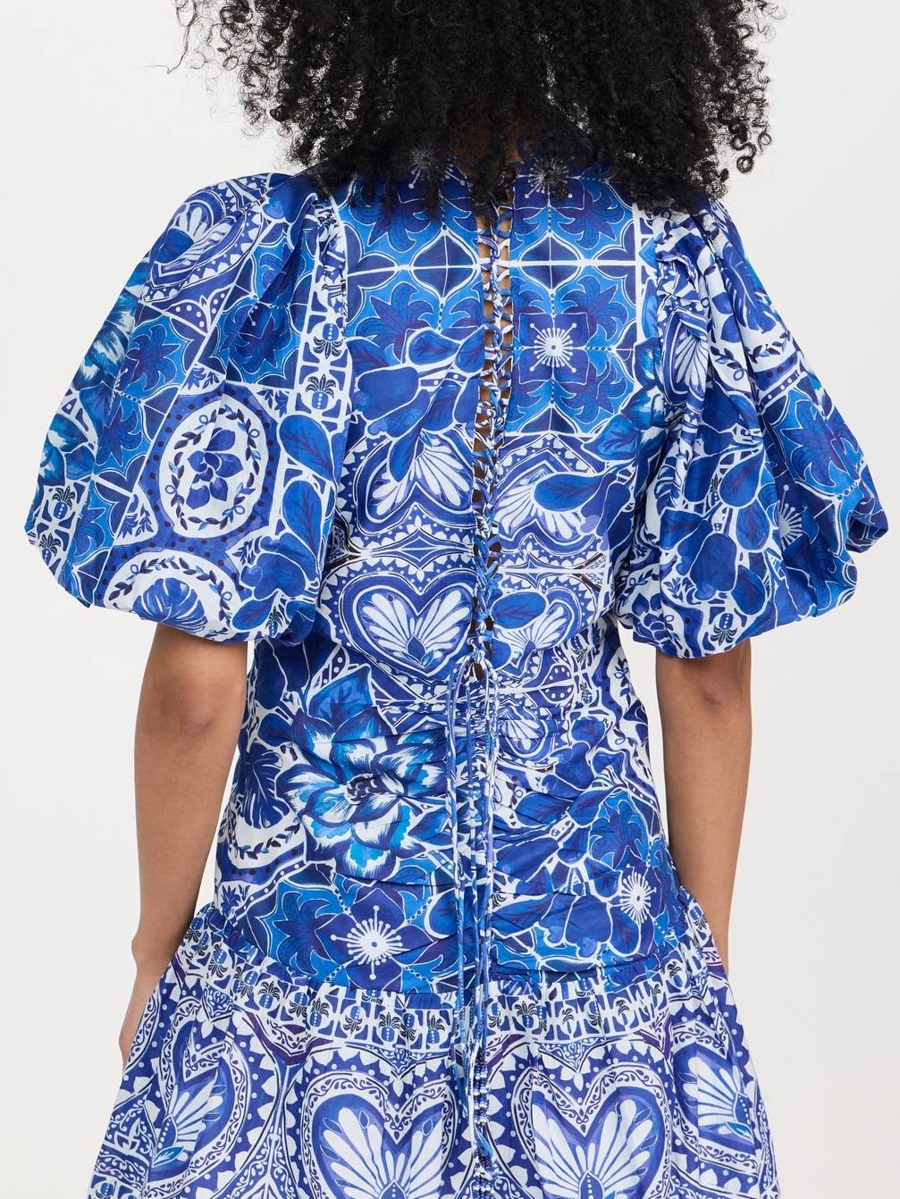 Puff Sleeve Mini Dress