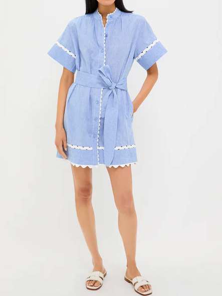 Casual Belted Mini Dress