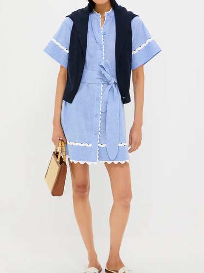 Casual Belted Mini Dress