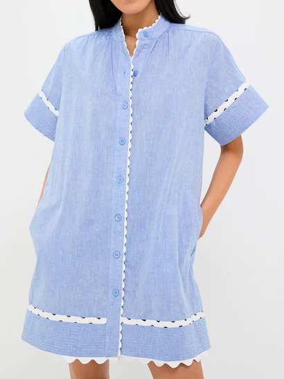 Casual Belted Mini Dress