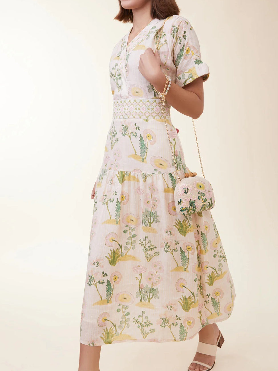 Floral Print Midi Dress
