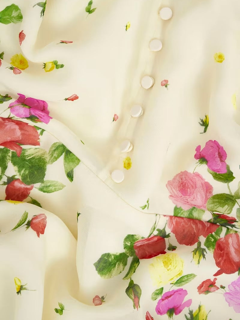 Elegant Floral Print Dress