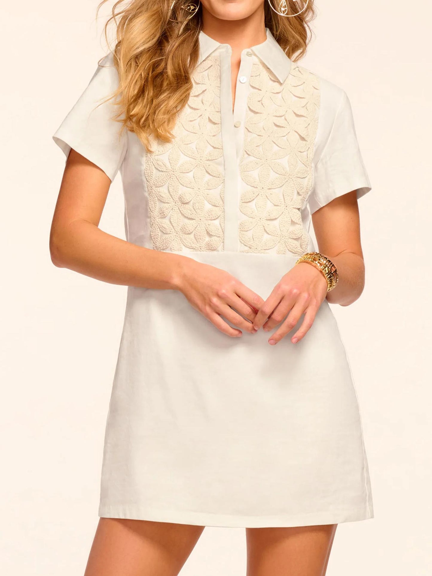 Floral Lace Mini Dress