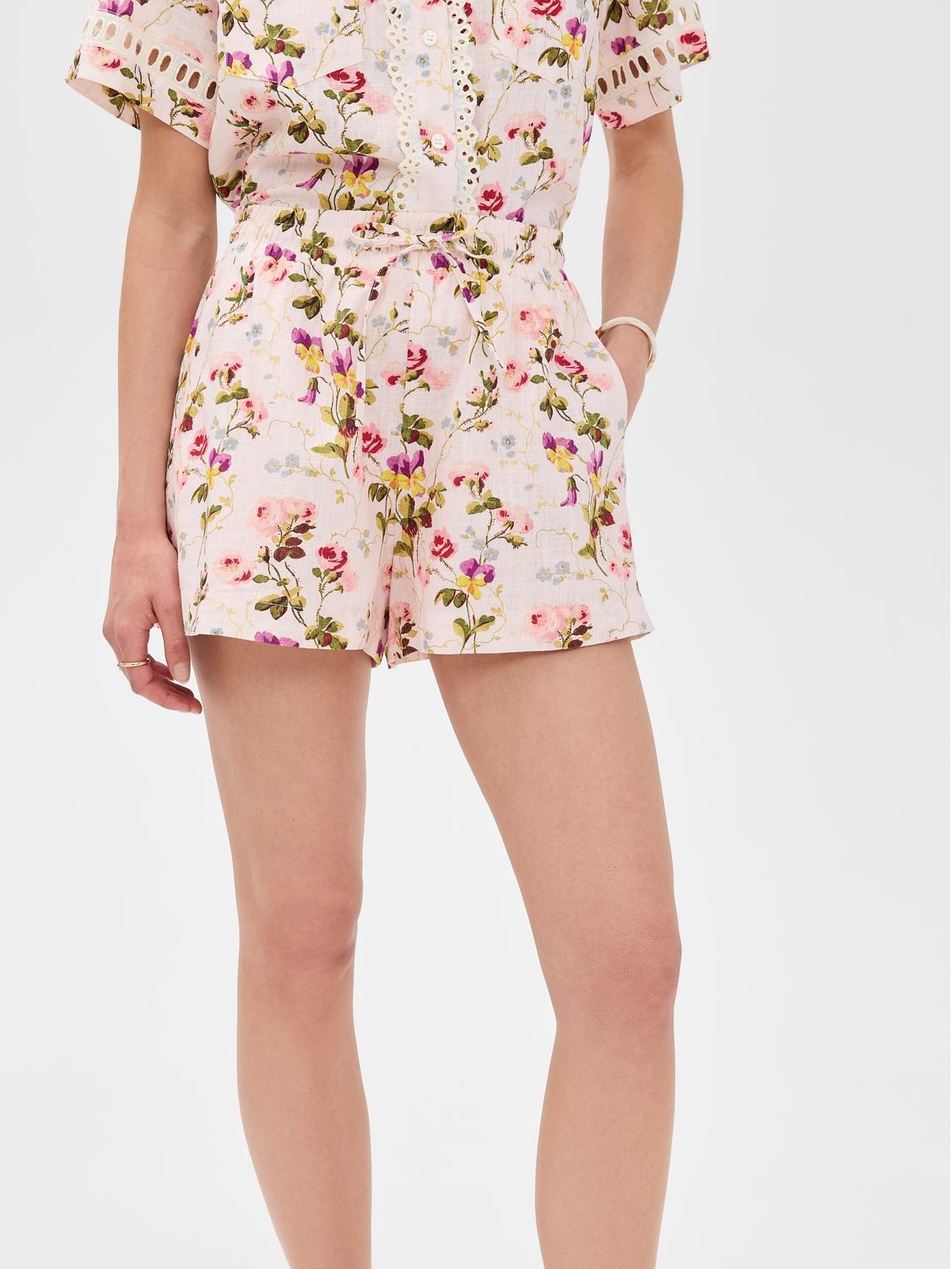 Printed Lace Casual Two Piece Set