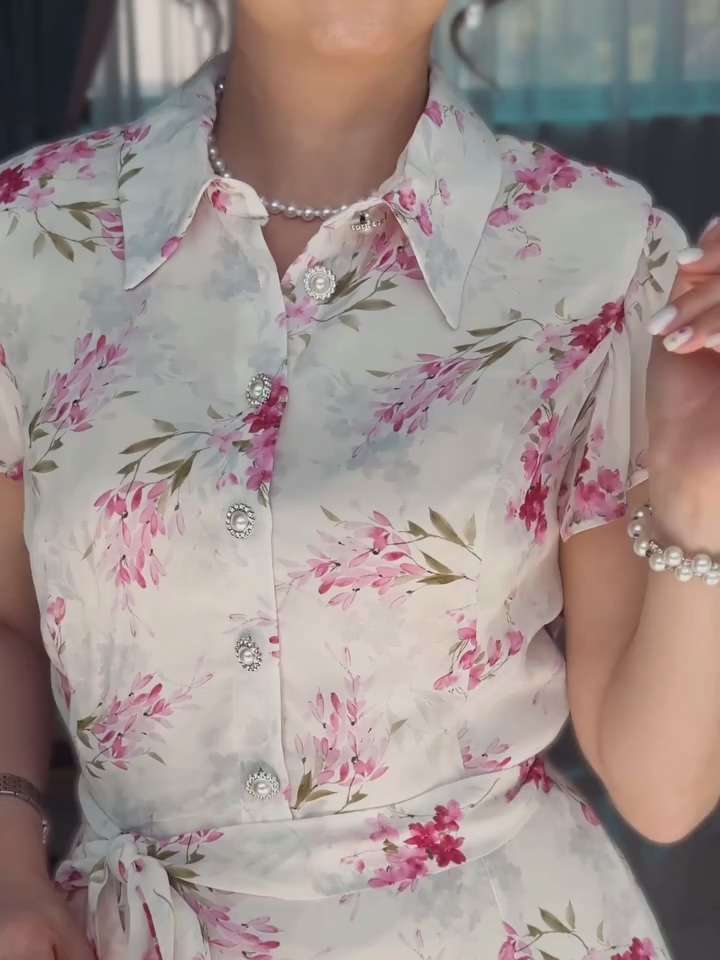 Floral Belted Dress