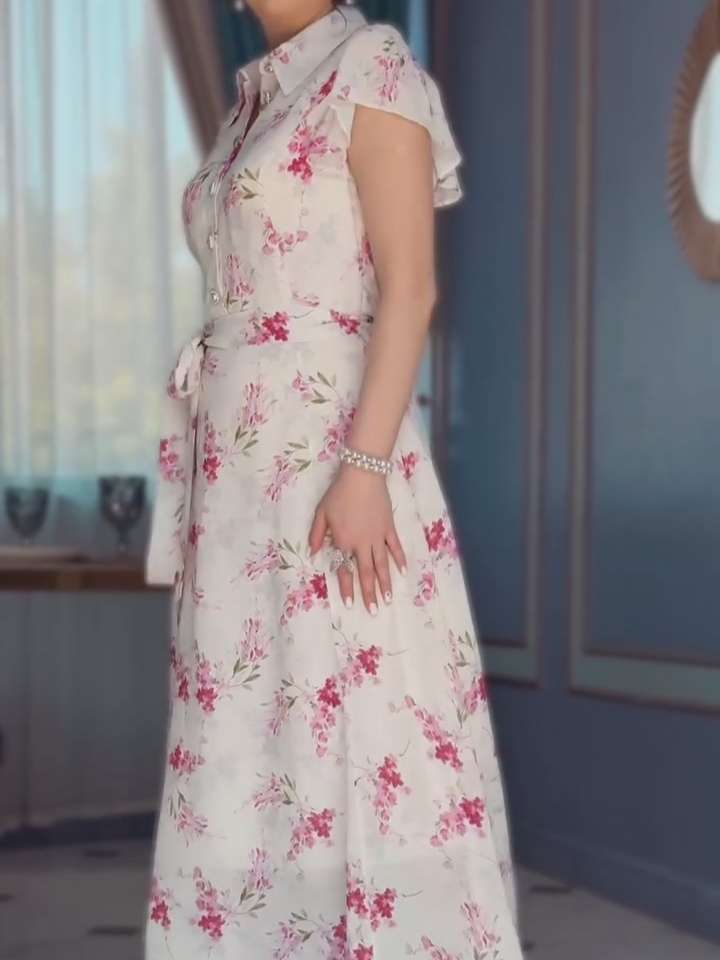 Floral Belted Dress