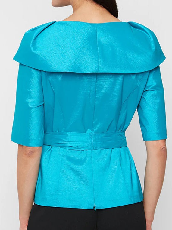 Elbow Sleeve Stretch Top