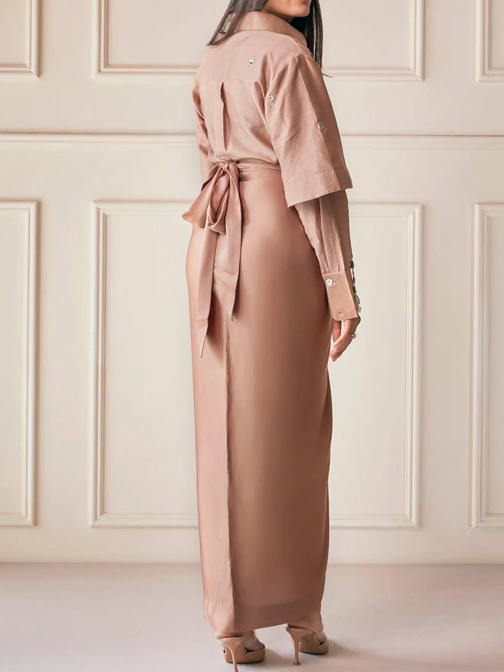 Elegant Luxury Shirt Two Piece Dress