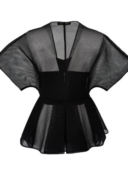Sheer Jacket Set ( Free Floral Accessories)