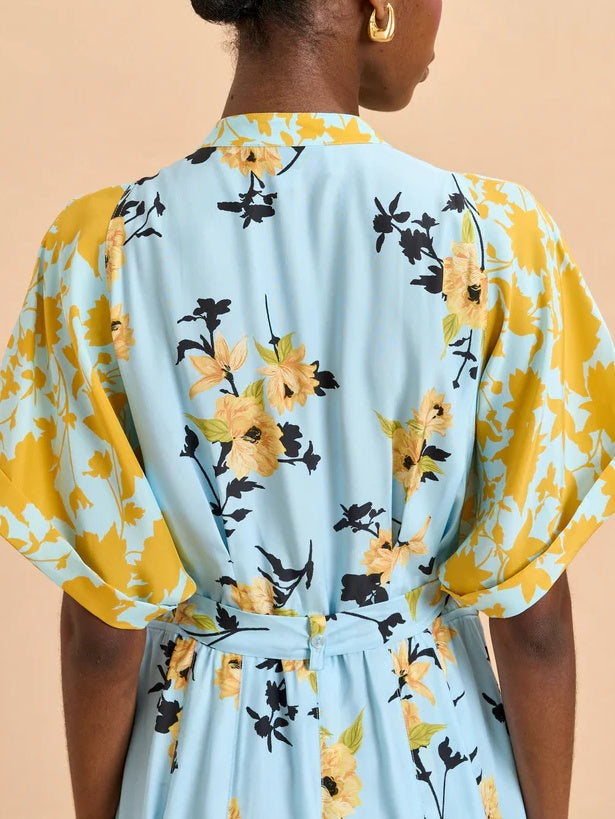 Floral Print Button Down Dress