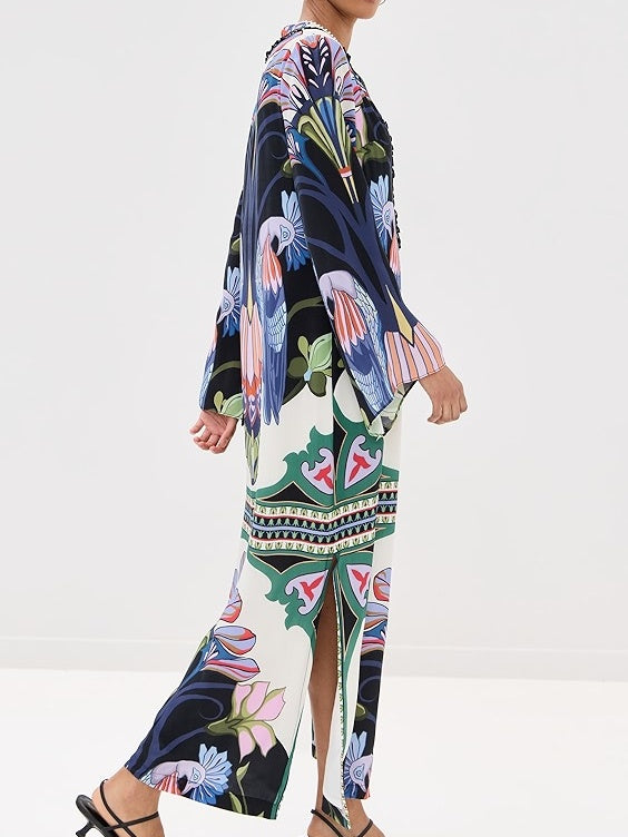 Loose Silhouette Printed Dress