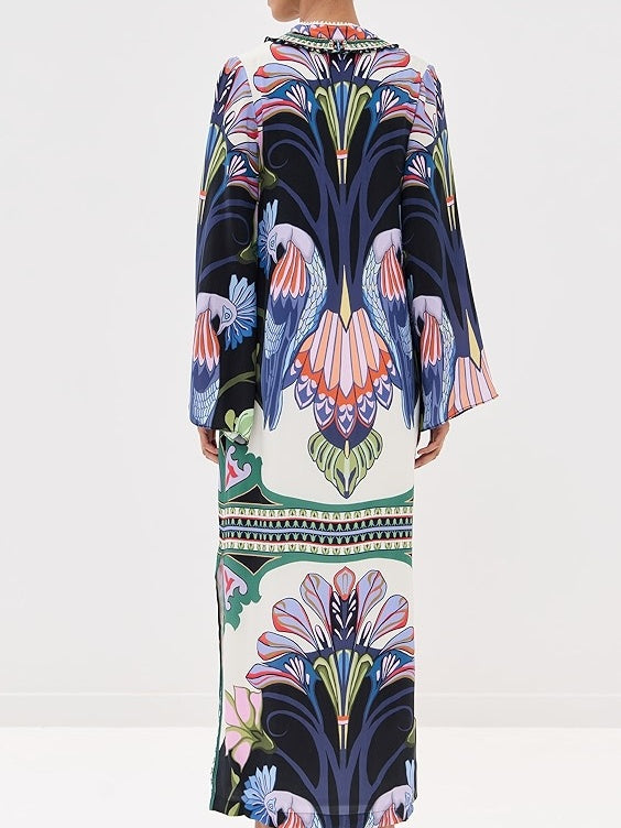 Loose Silhouette Printed Dress