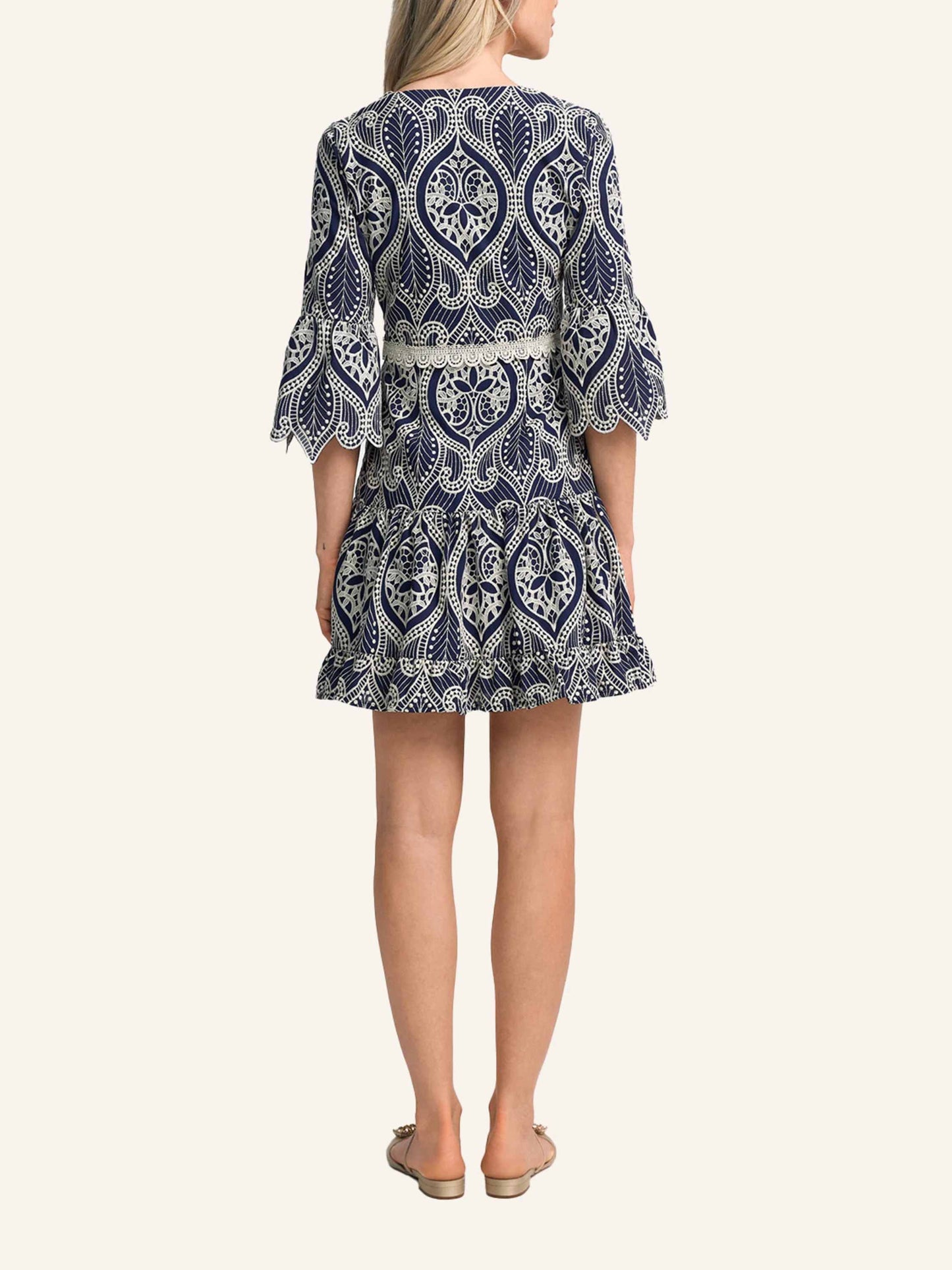 Floral Embroidery Elegant Dress