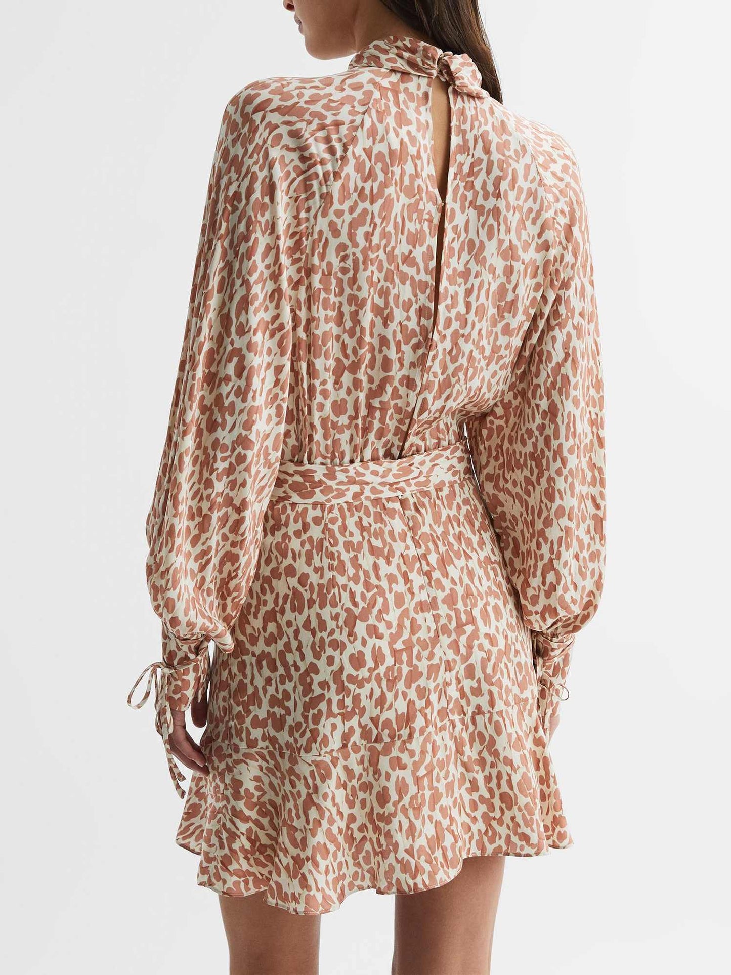 Animal Print Mini Dress In Neutral