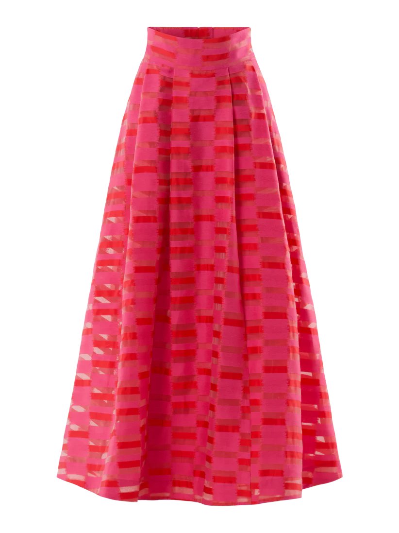 Striped Silhouette Two-piece Dress