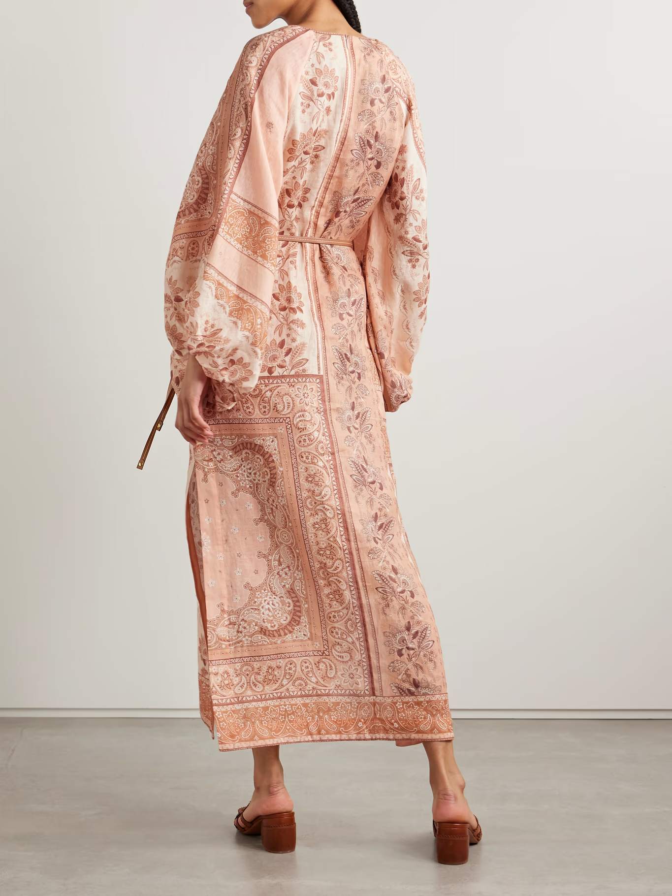 V-neck Printed Dress