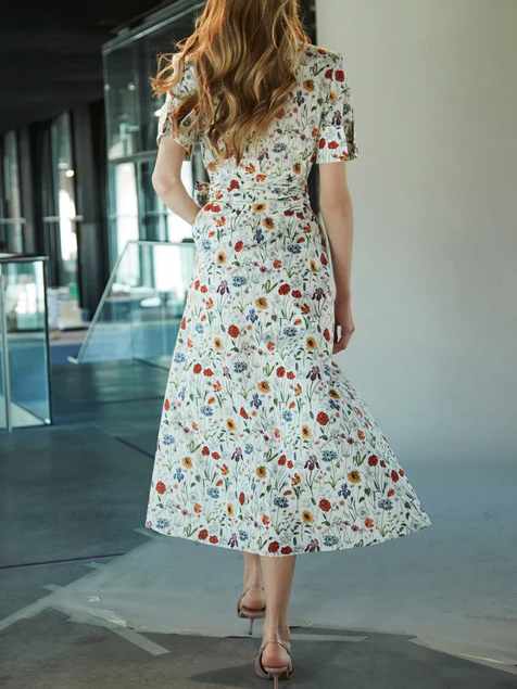 Floral Print Shirt Dress