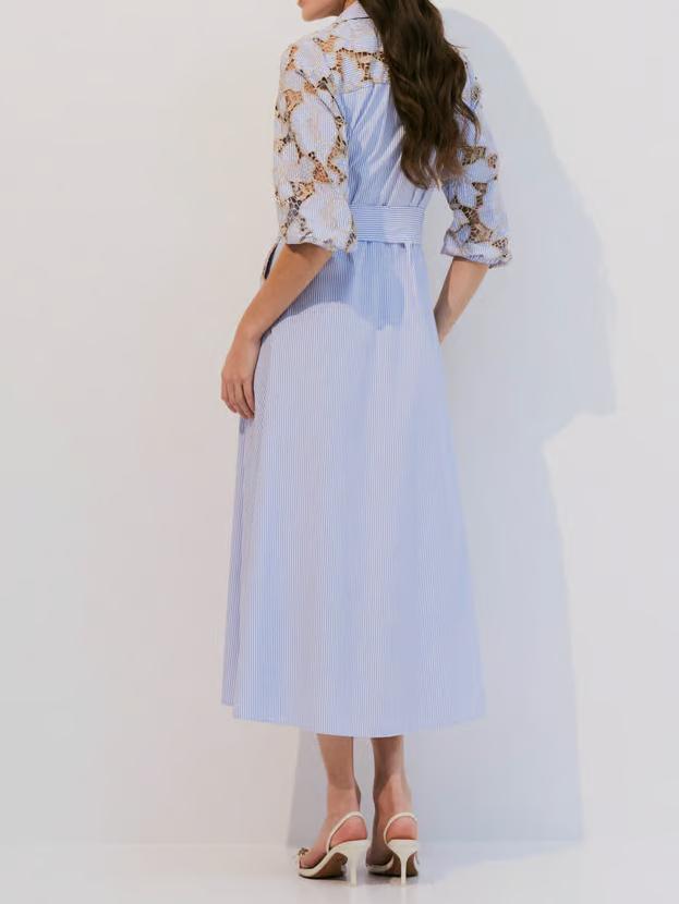 Floral Embroidered Shirt Dress
