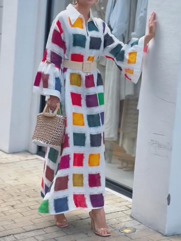 Colorful Printed Dress