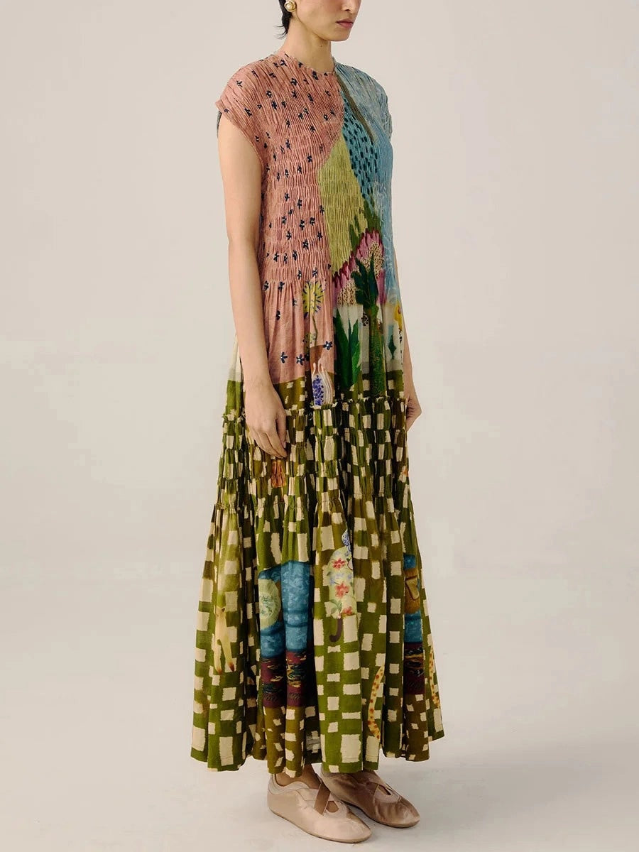Retro Pleasant Maxi Dress