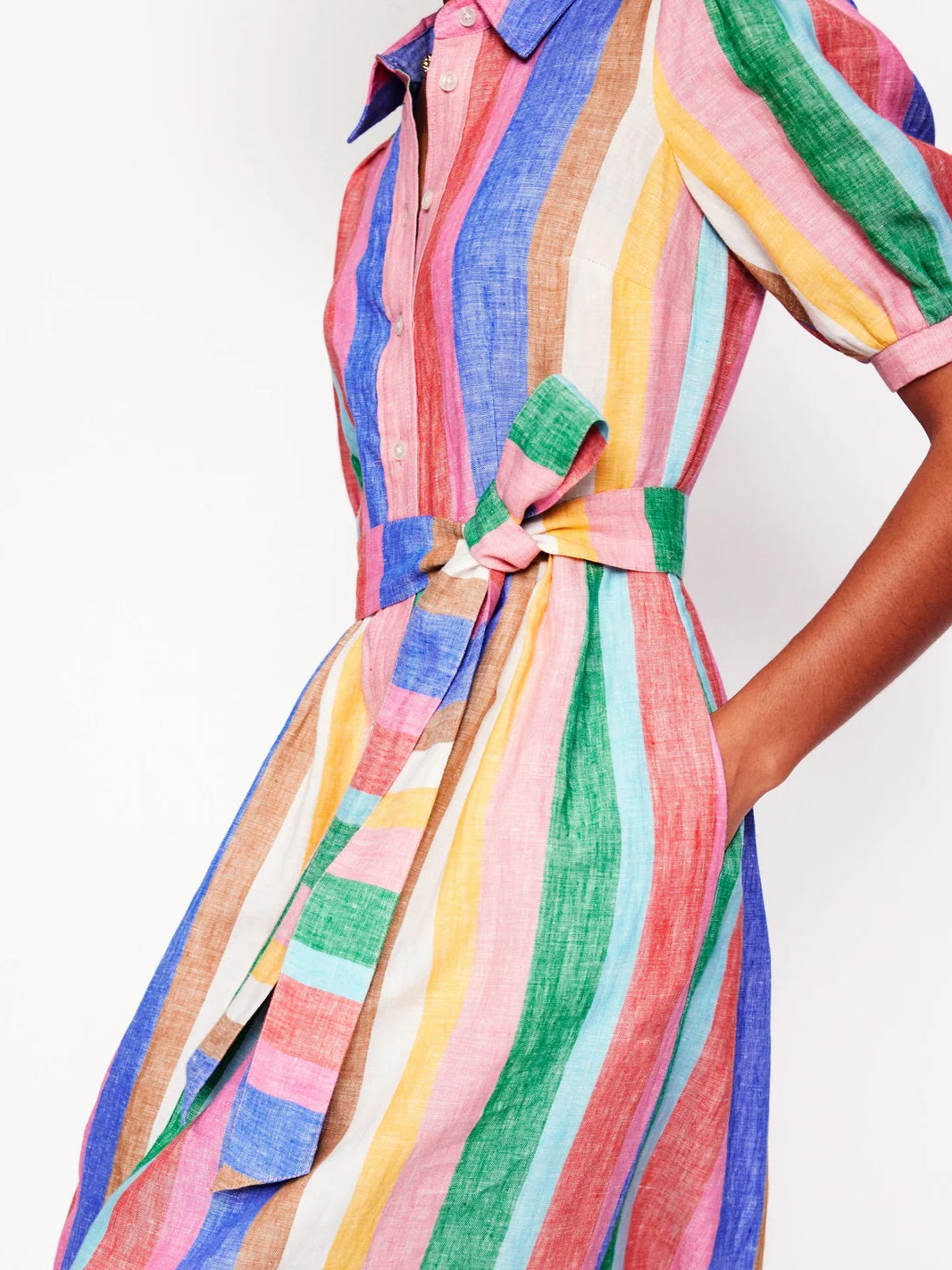 Linen Maxi Shirt Dress