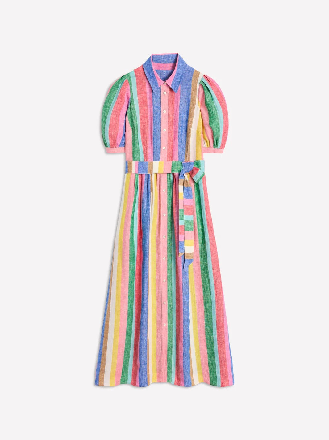 Linen Maxi Shirt Dress