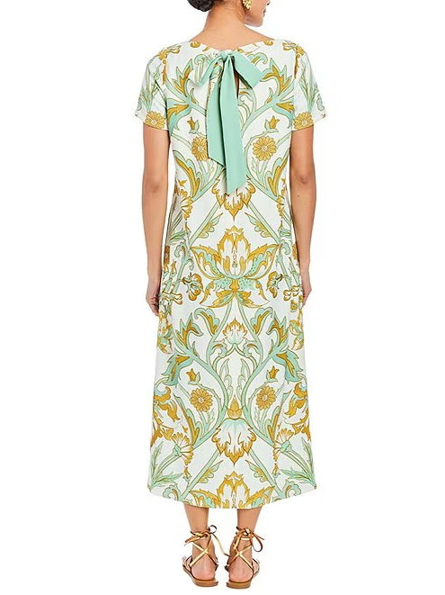Outline Floral Dress