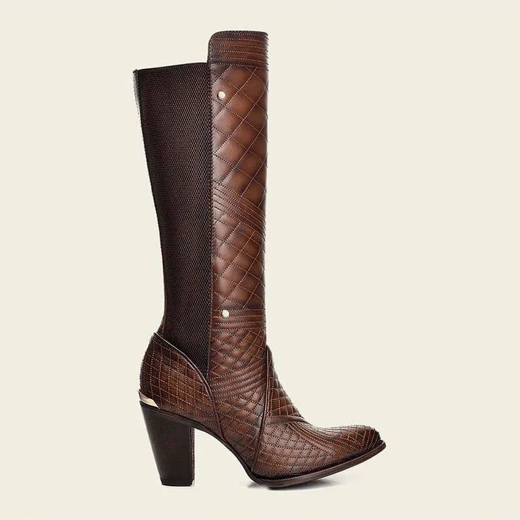 Cowhide Honey Casual Boots