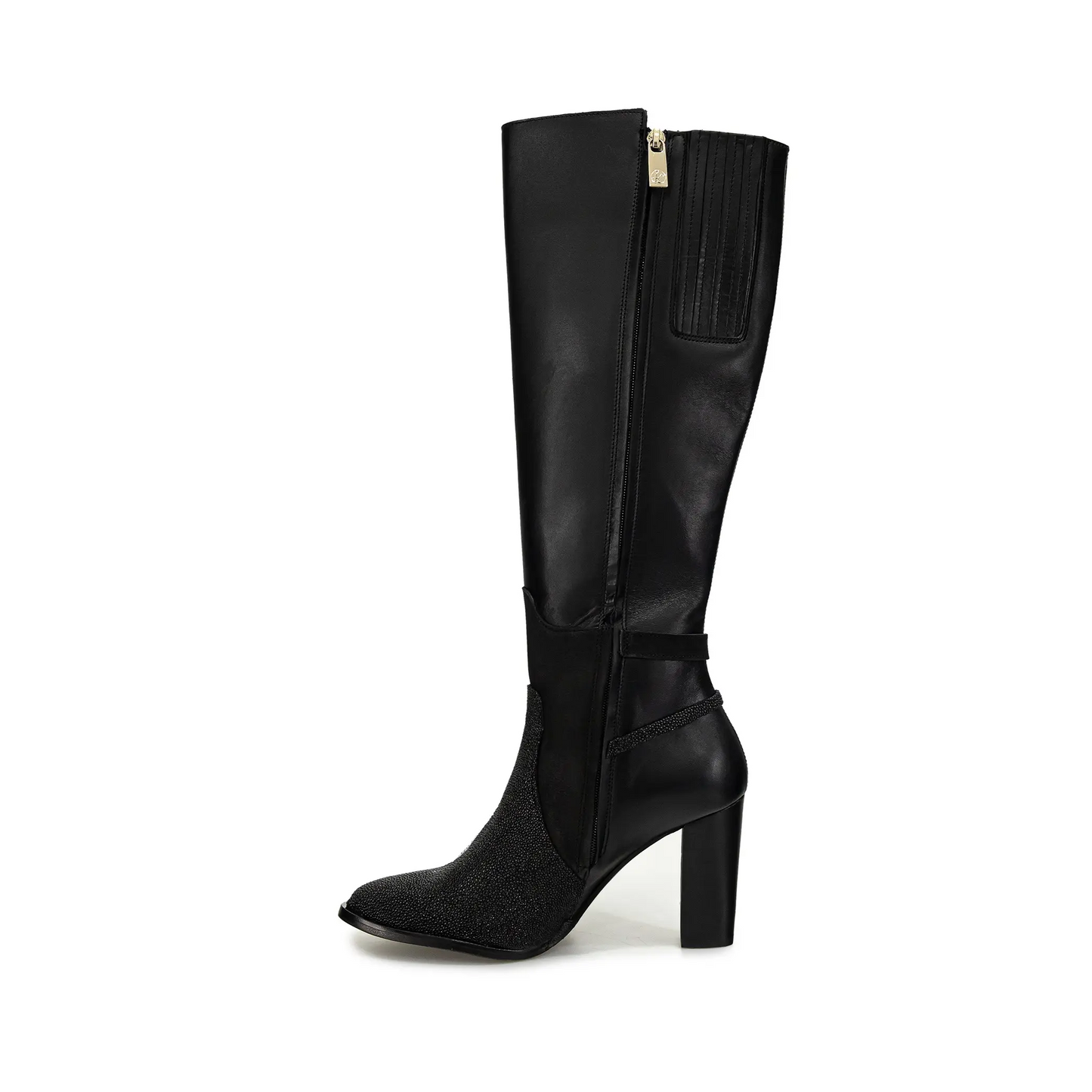 WOMEN’S FRANCO TALL BOOT STINGRAY VELVET BLACK