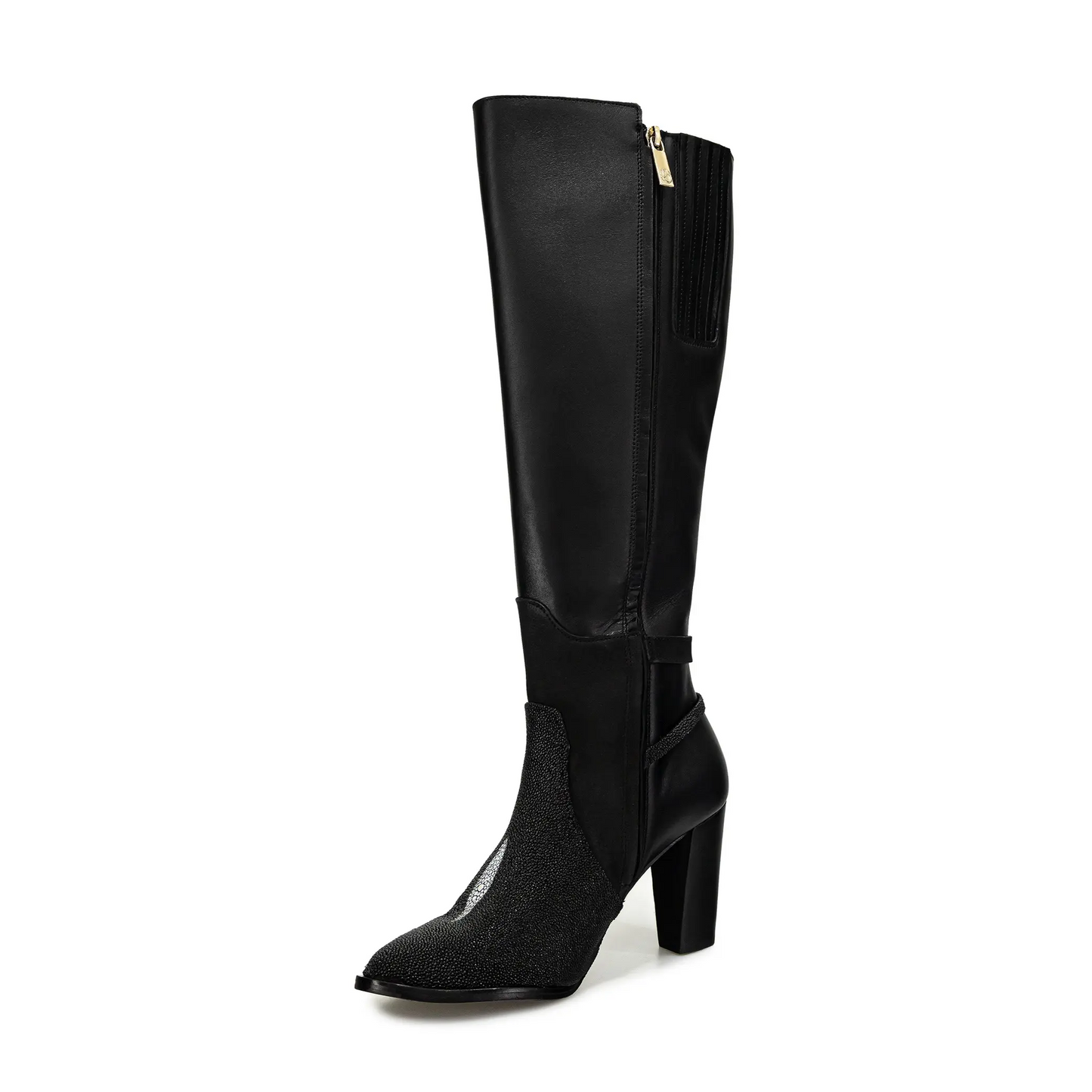 WOMEN’S FRANCO TALL BOOT STINGRAY VELVET BLACK