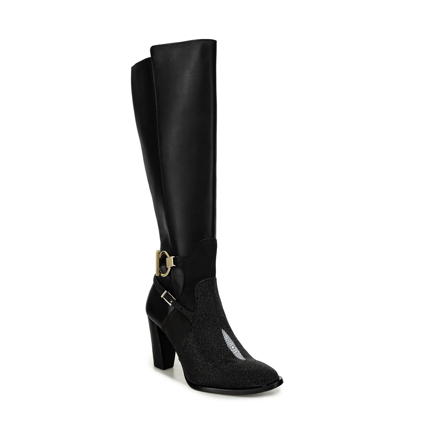 WOMEN’S FRANCO TALL BOOT STINGRAY VELVET BLACK