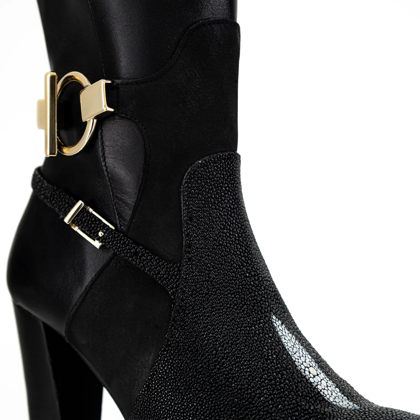 WOMEN’S FRANCO TALL BOOT STINGRAY VELVET BLACK