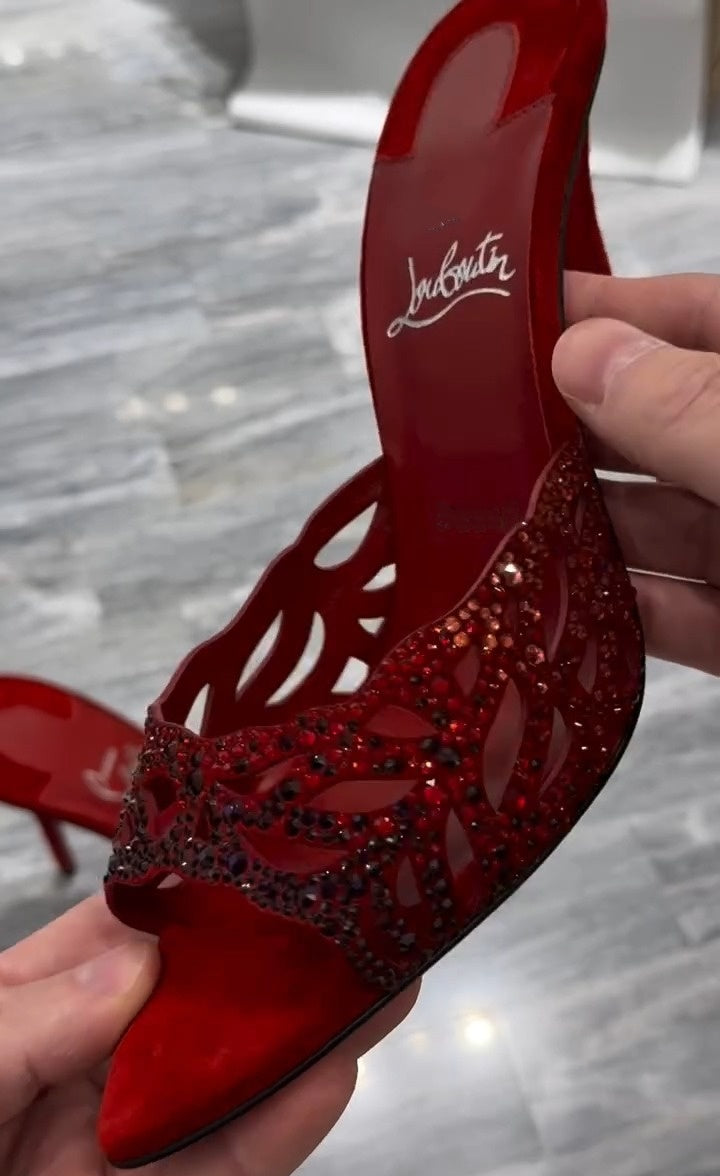 Fish-Mouth Open-Toe Red Heels