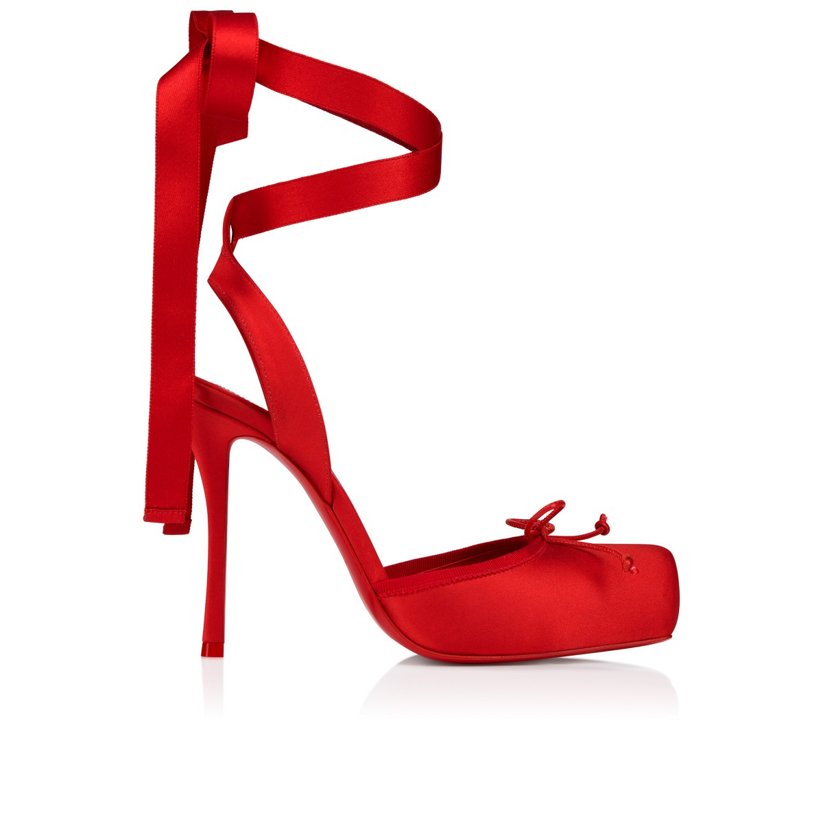 Cassia Lace Crepe Satin Heels