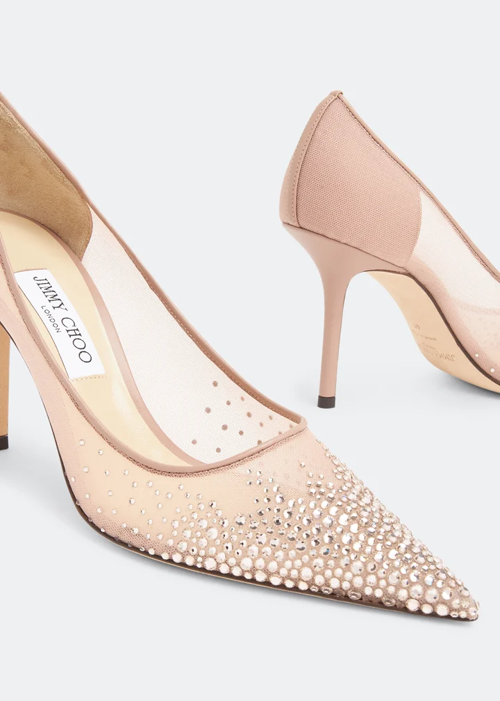Love 100 Crystal-embellished Pumps