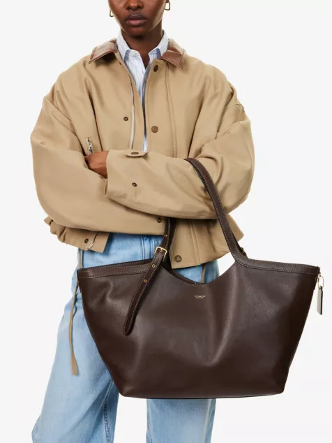 (⏰Last Day Promotion $10 OFF)-Branded Leather Tote Bag