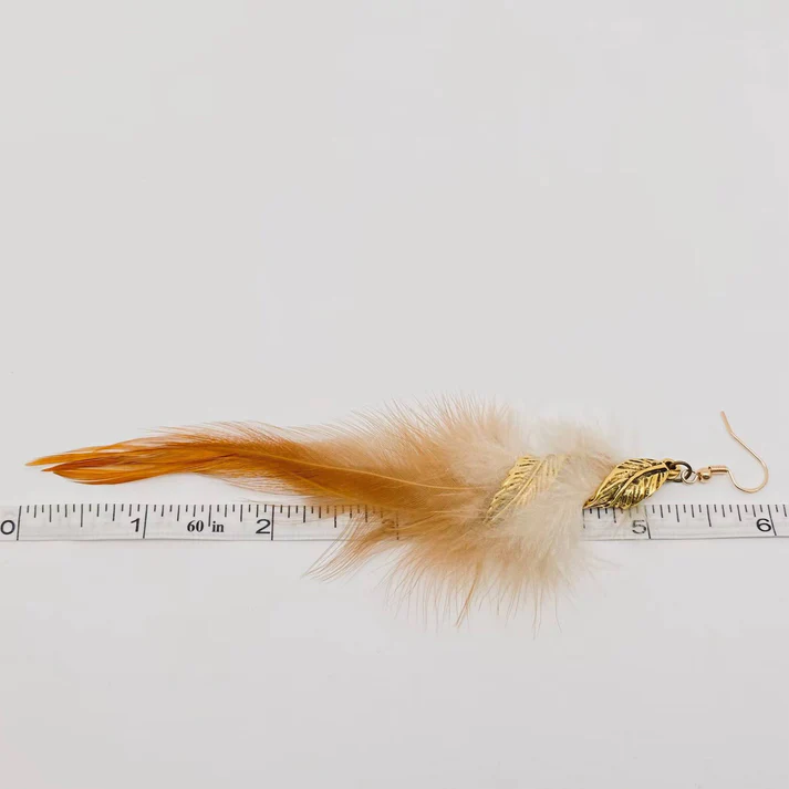 Multi-style Feather Pendant Dangle Earrings