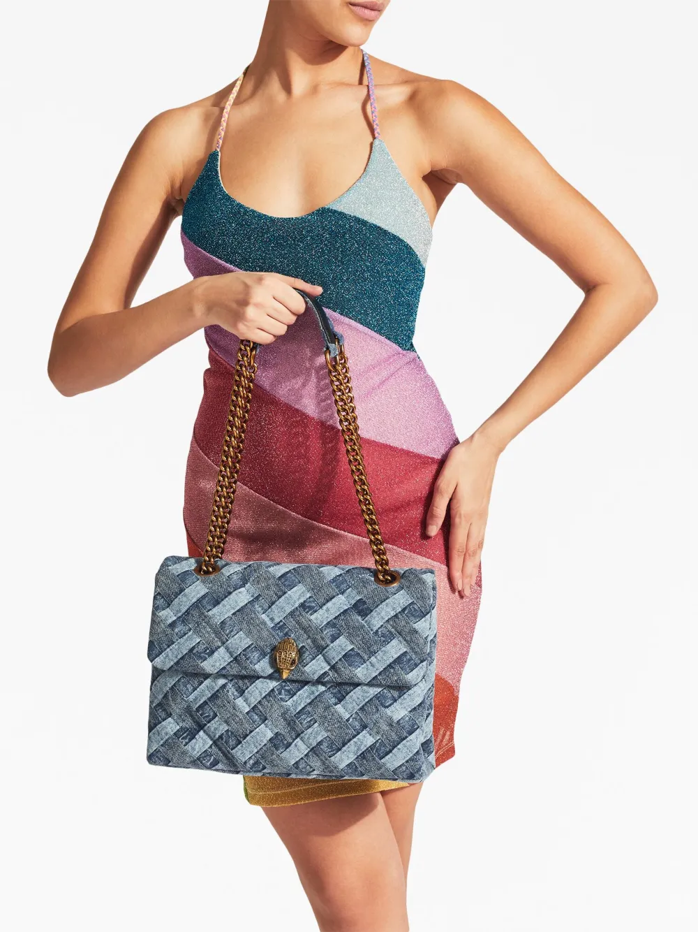 Large Soft Denim Shoulder Bag