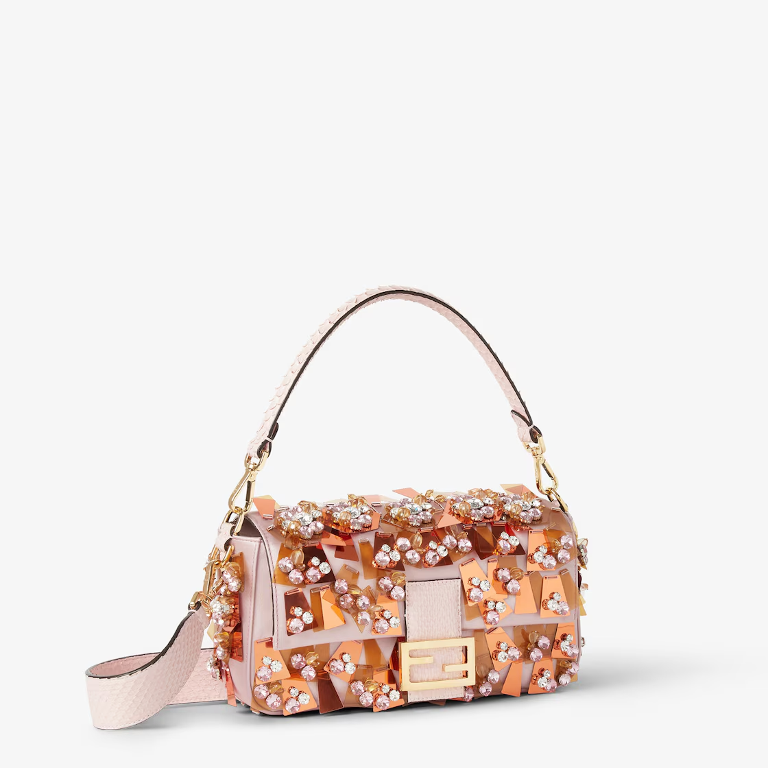Pink Satin Fabric Bag